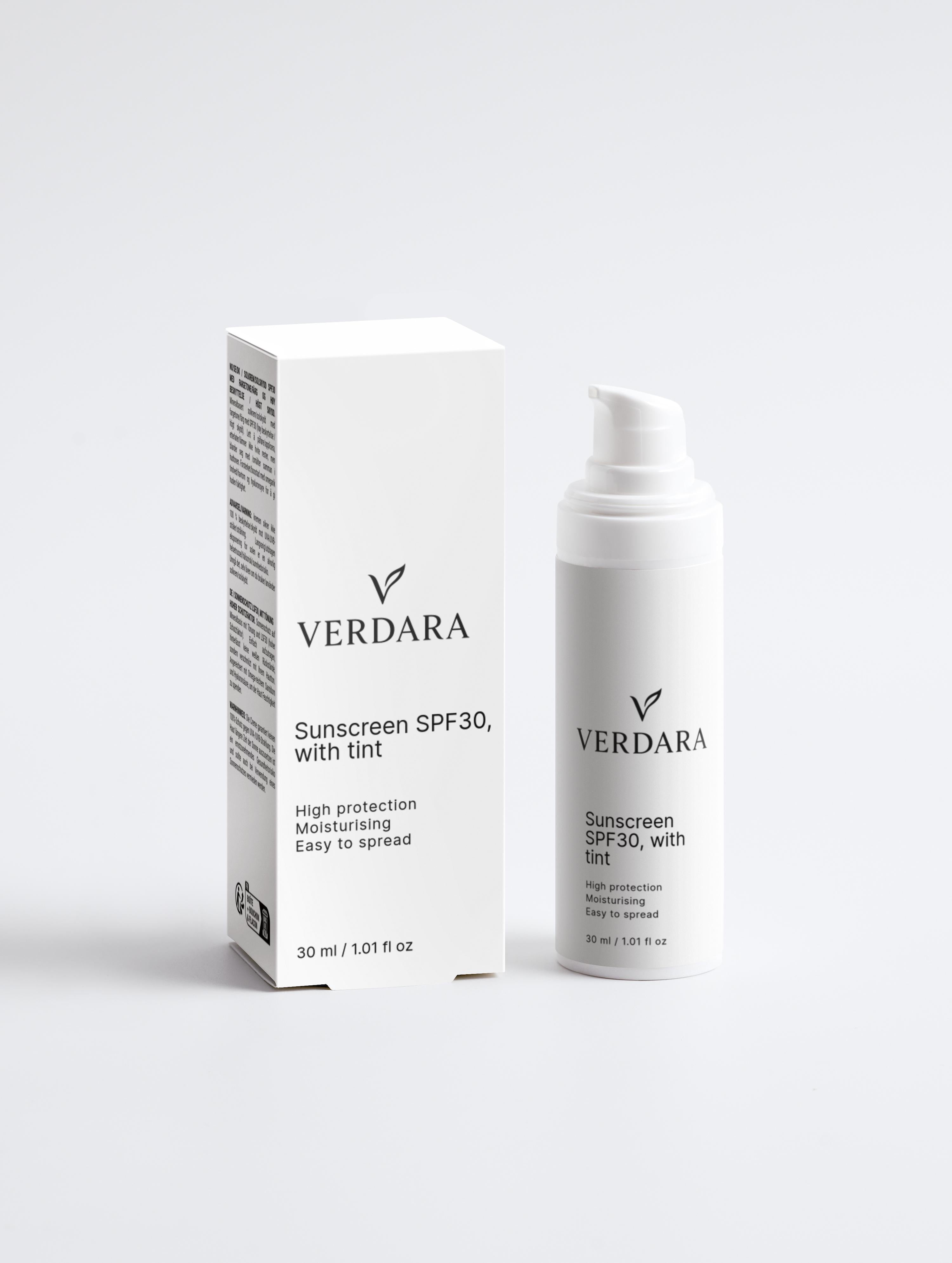 Sunscreen SPF30, with tint